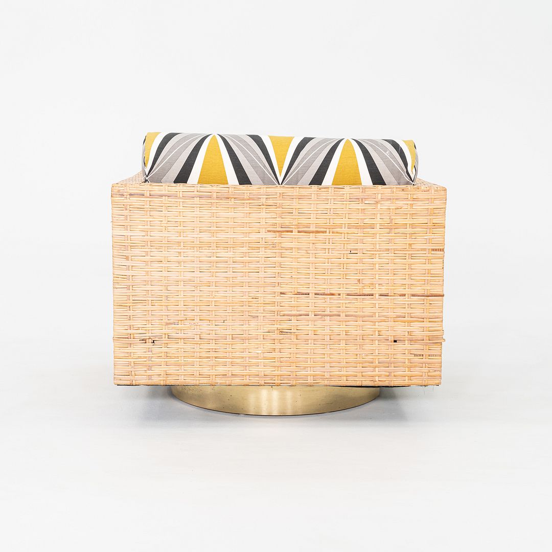 Rattan Cube Swivel Chairs