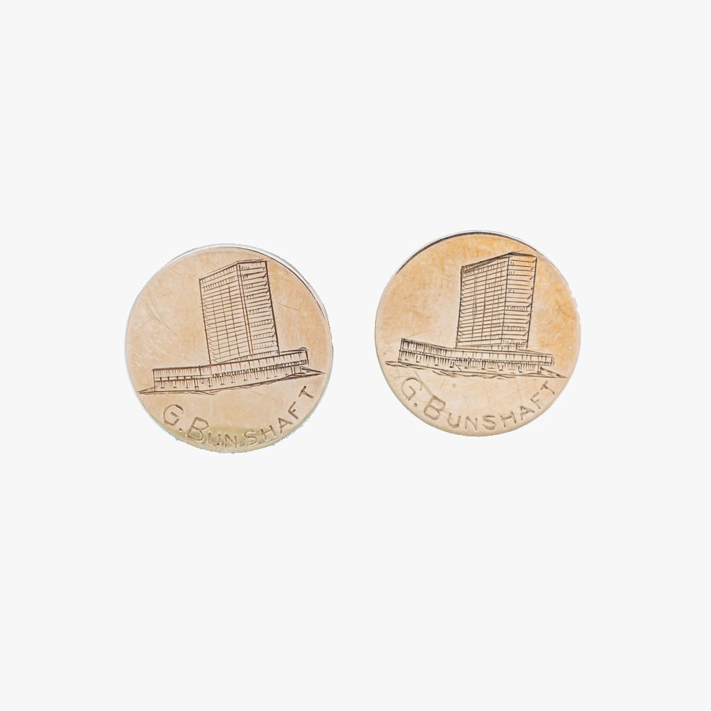Gold Monogram Cufflinks