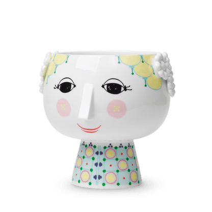 Bjørn Wiinblad Eva Flower Pot on Base — Yellow