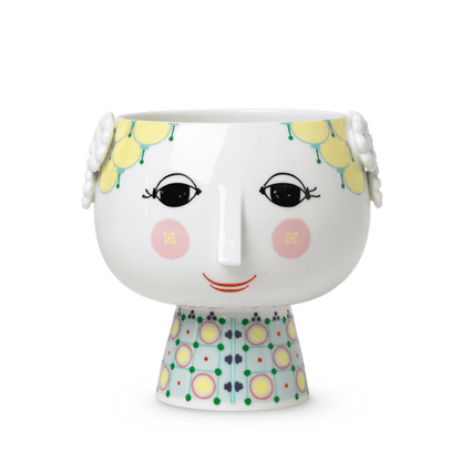 Bjørn Wiinblad Eva Flower Pot on Base — Yellow