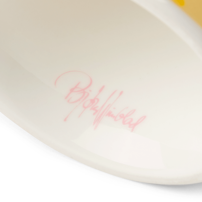 Bjørn Wiinblad Eva Flower Pot on Base — Pink/Yellow