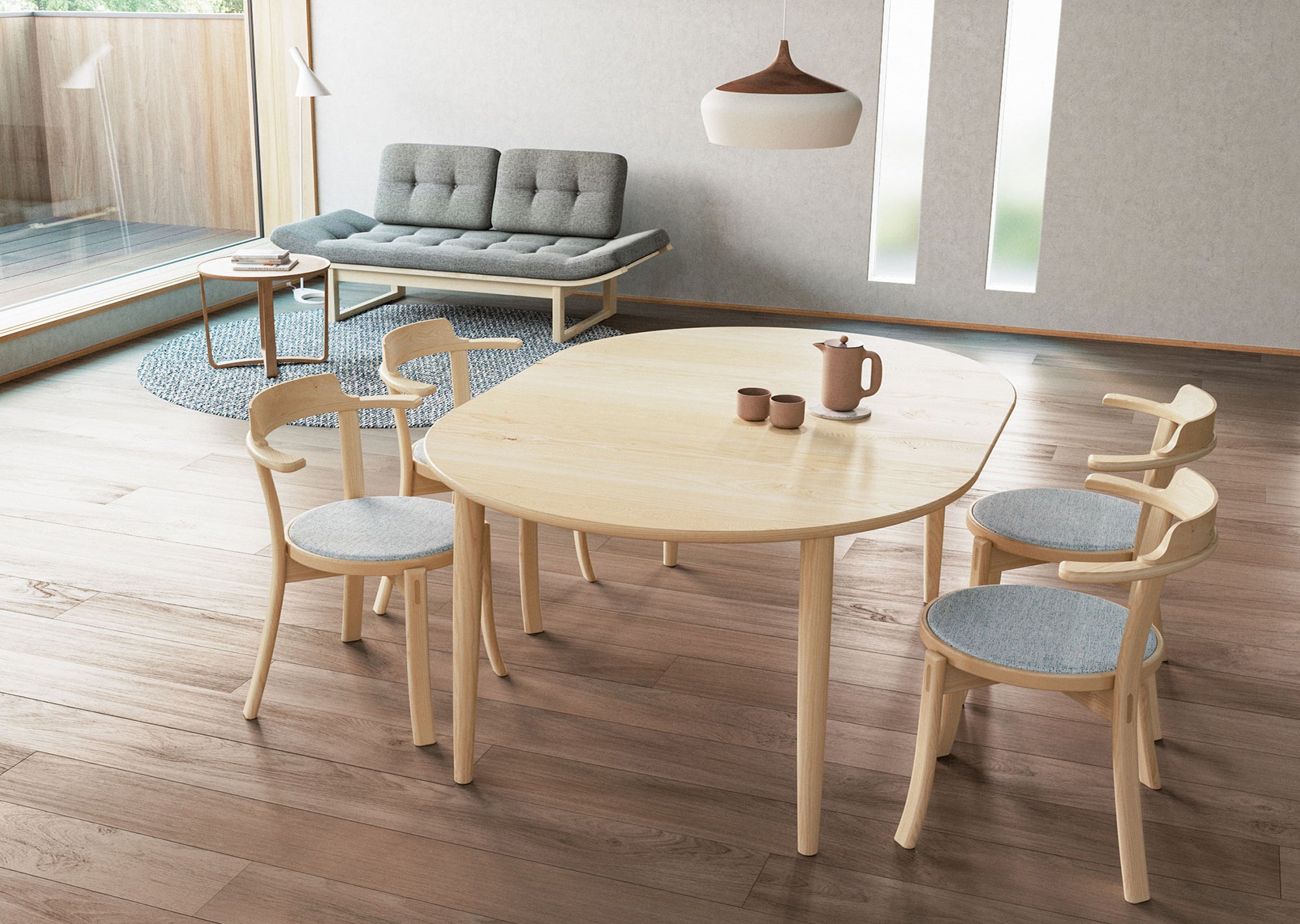 Mom Extension Dining Table — Round and Square