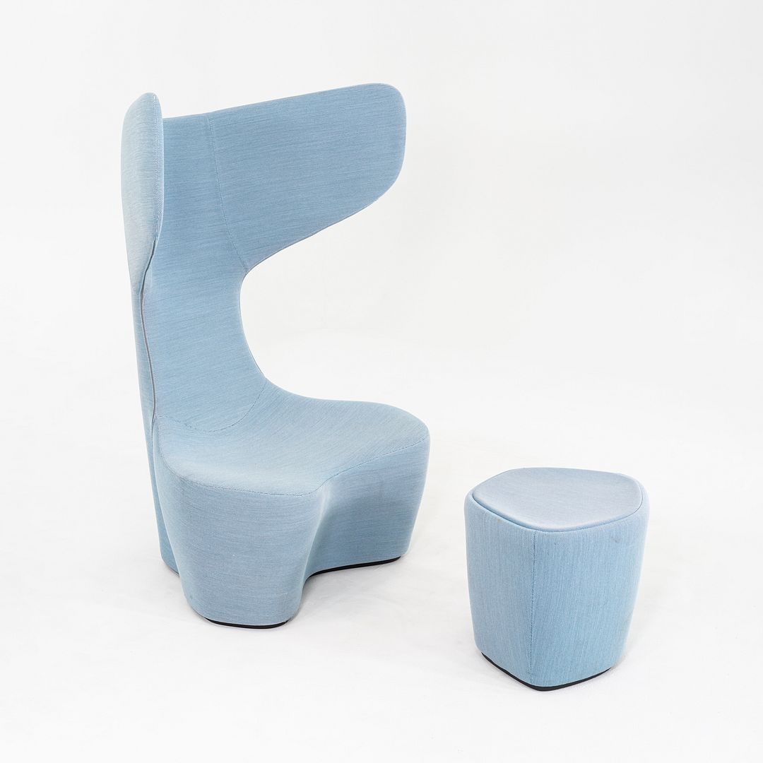 Drum Lounge Chair and Ottoman