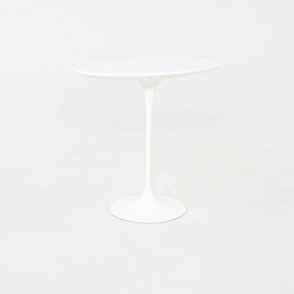 Oval Tulip Pedestal Side Table