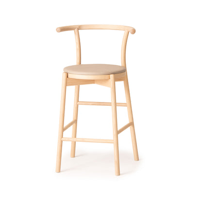 Kotan Bar Chair — Leather Upholstered Seat