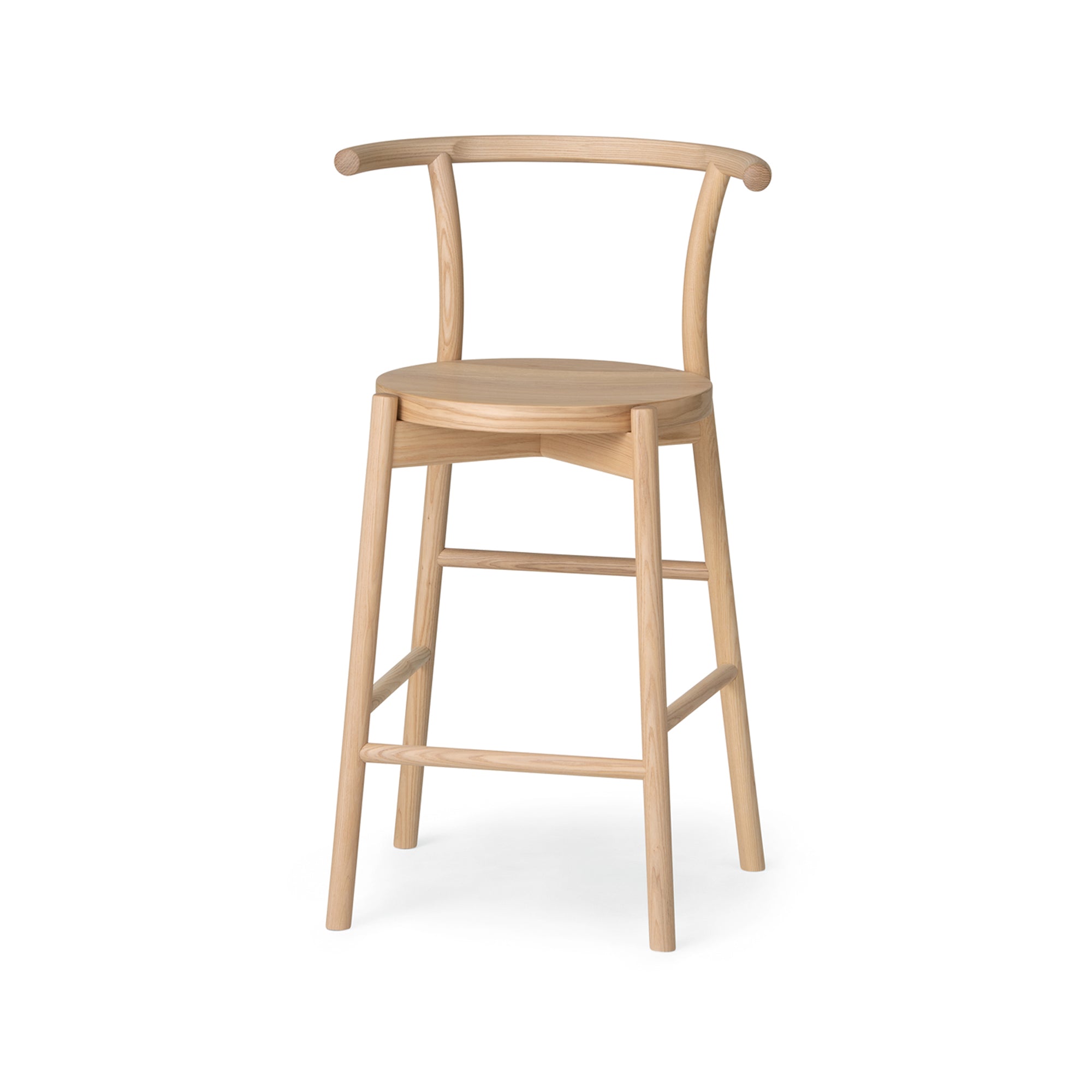 Kotan Bar Chair — Wood Seat