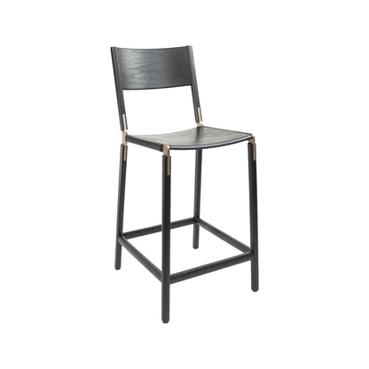 Backed Counter Stool — Linden — Wood