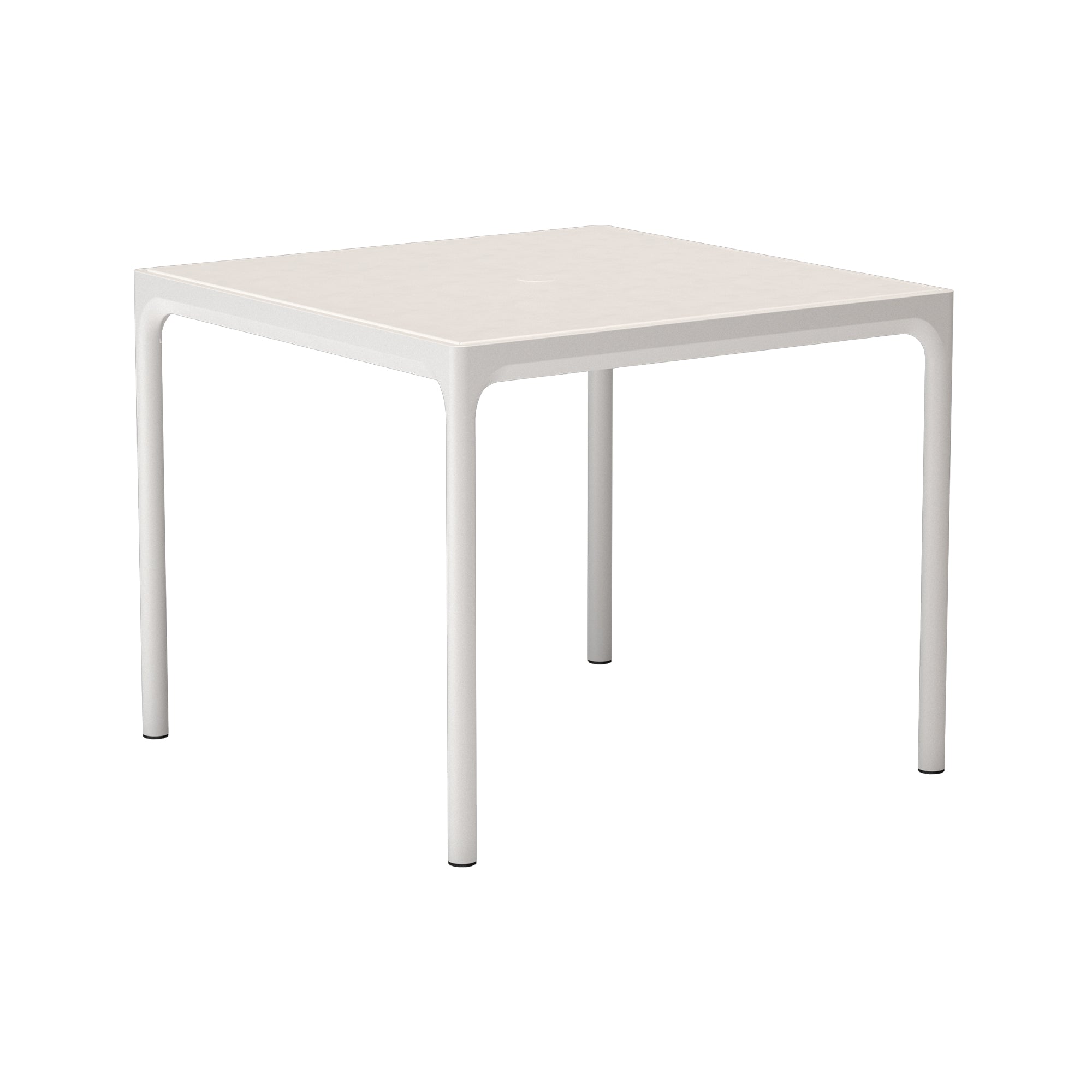 Four Aluminum Parasol Table