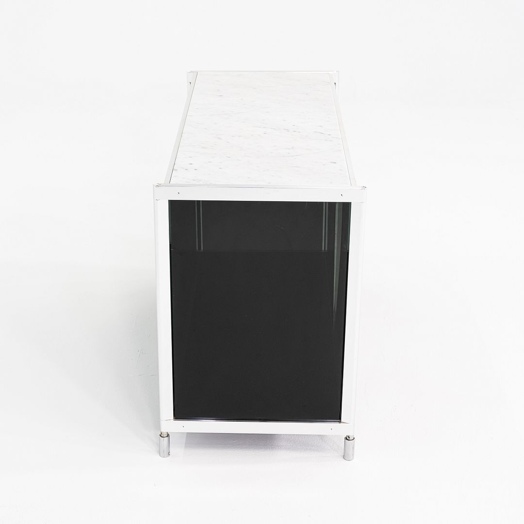 Marble, Aluminum and Glass Cabinet