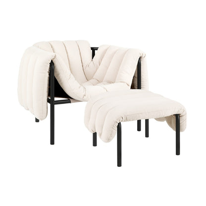 Puffy Lounge Chair and Ottoman