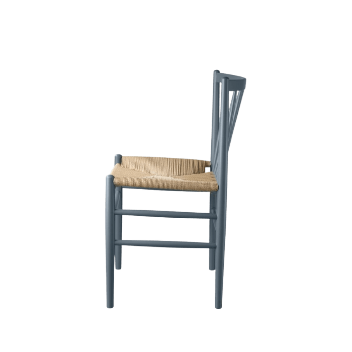 J80 Chair — Blue Grey Painted Beech