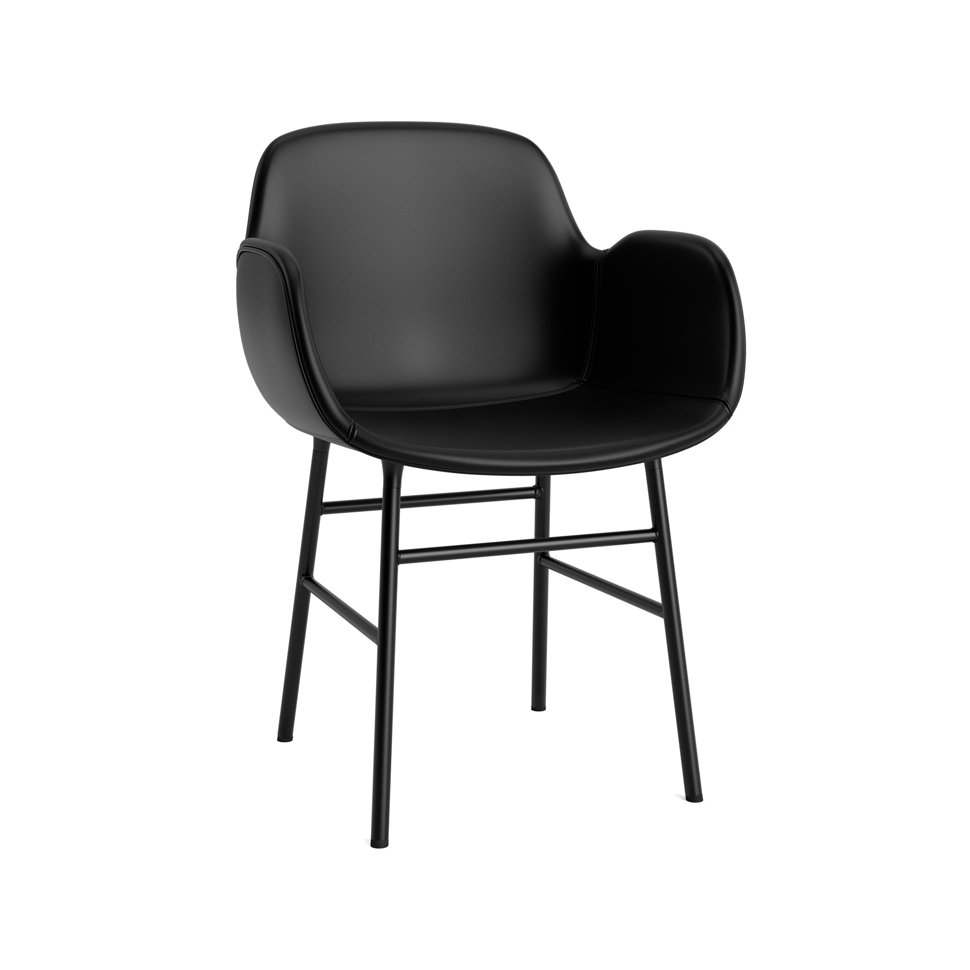 Form Armchair — Metal — Upholstered