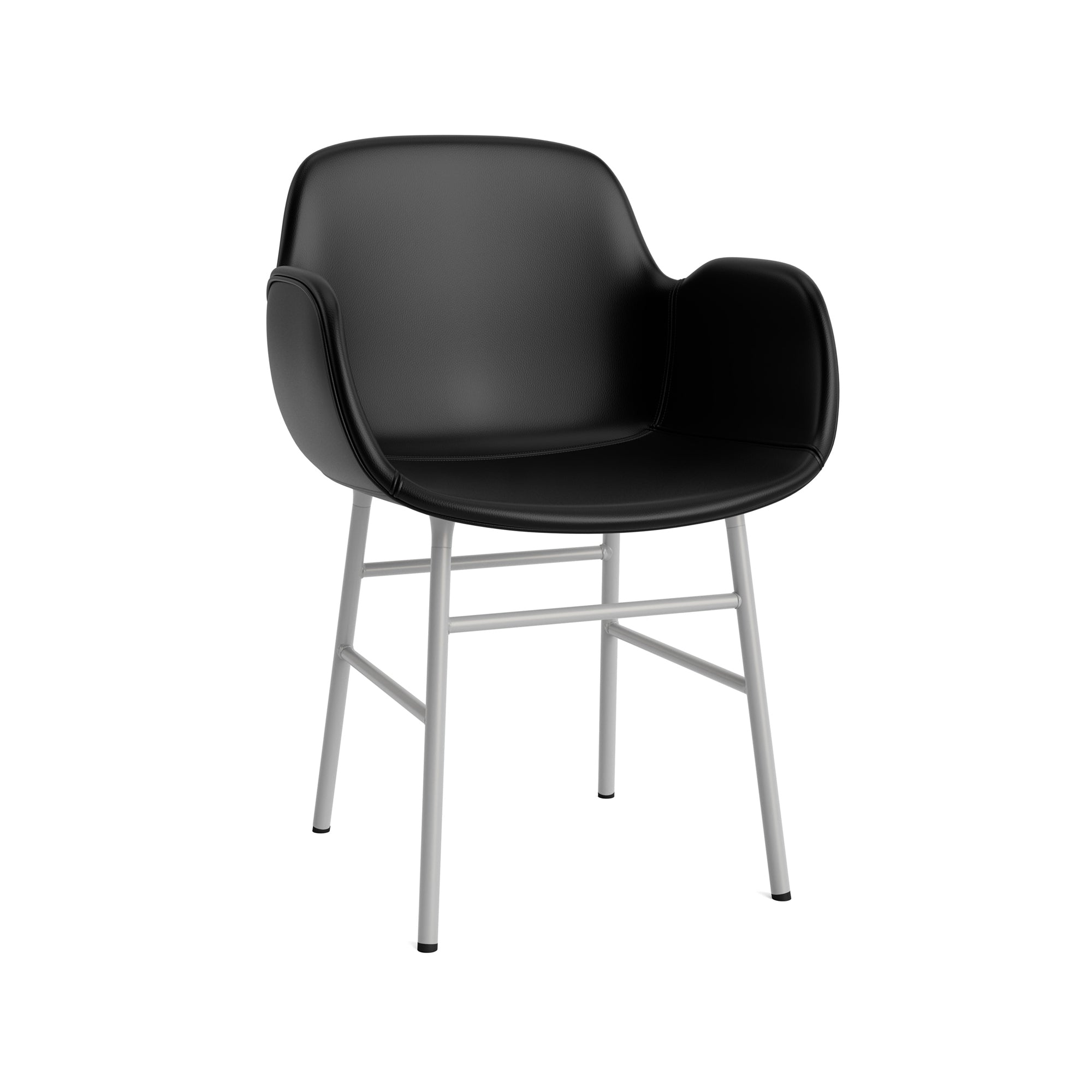 Form Armchair — Metal — Upholstered