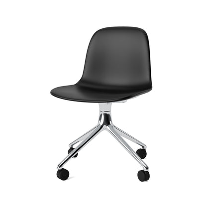Form Swivel Chair — 4 Wheels — Upholstered