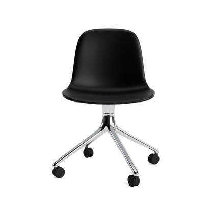 Form Swivel Chair — 4 Wheels — Upholstered
