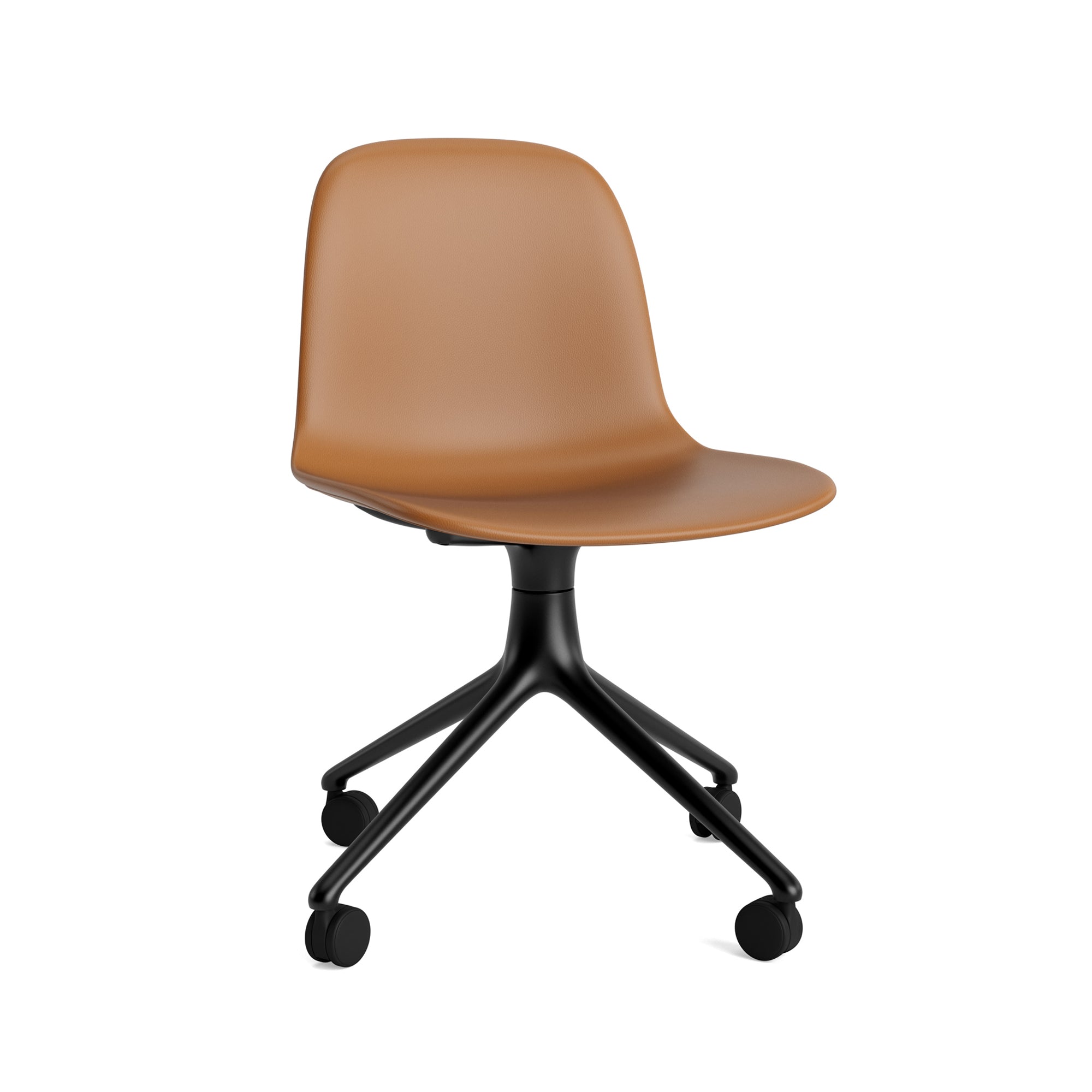 Form Swivel Chair — 4 Wheels — Upholstered