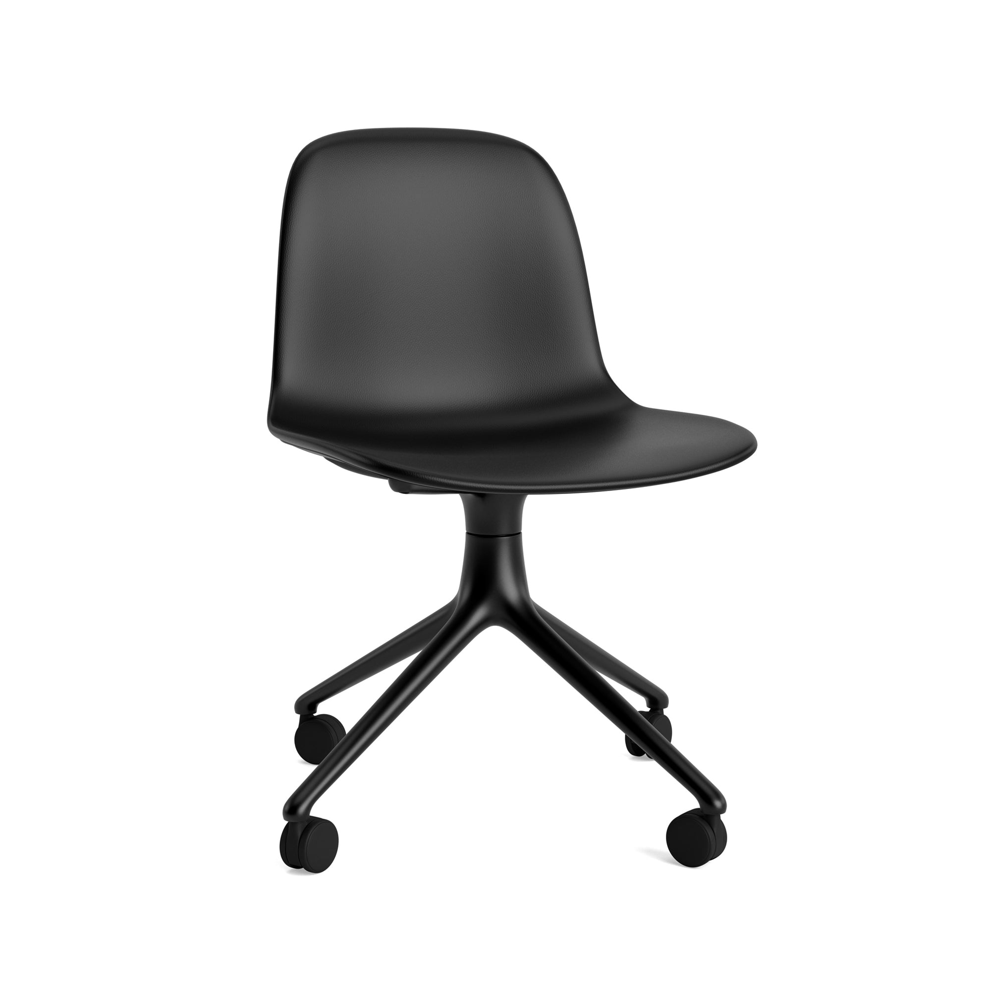 Form Swivel Chair — 4 Wheels — Upholstered