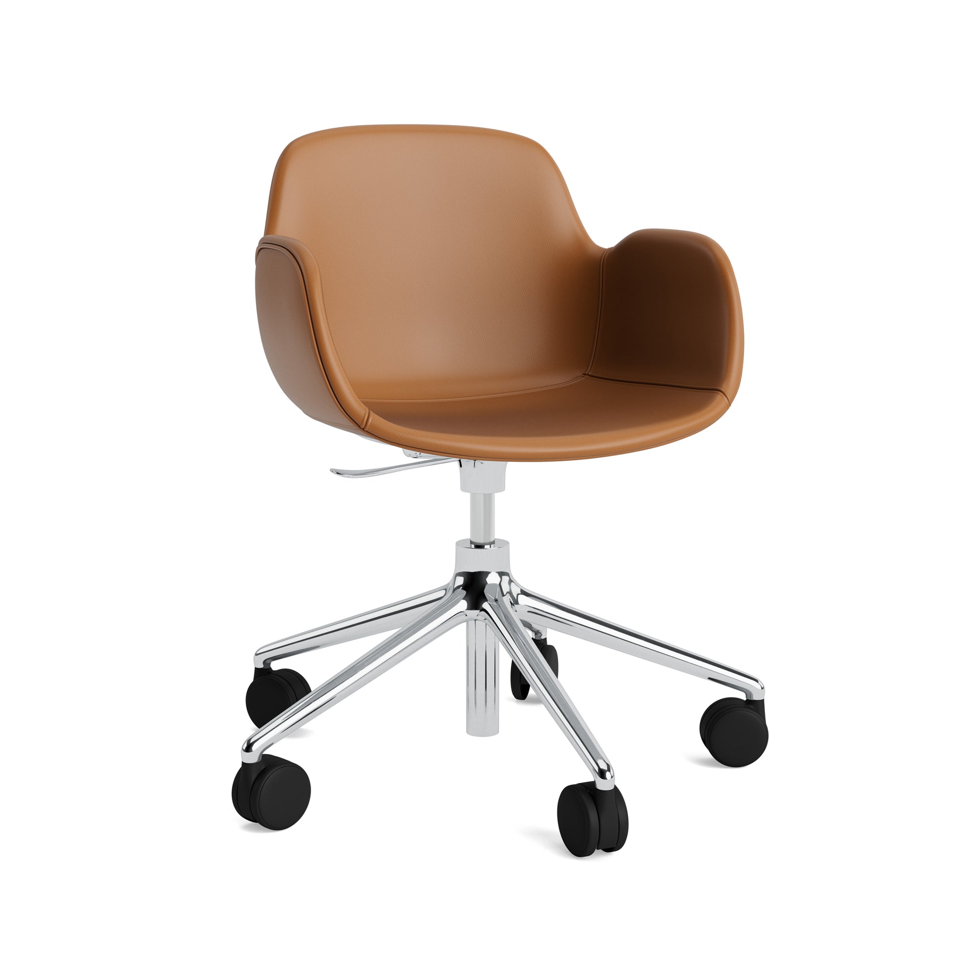 Form Swivel Armchair — 5 Wheels — Upholstered