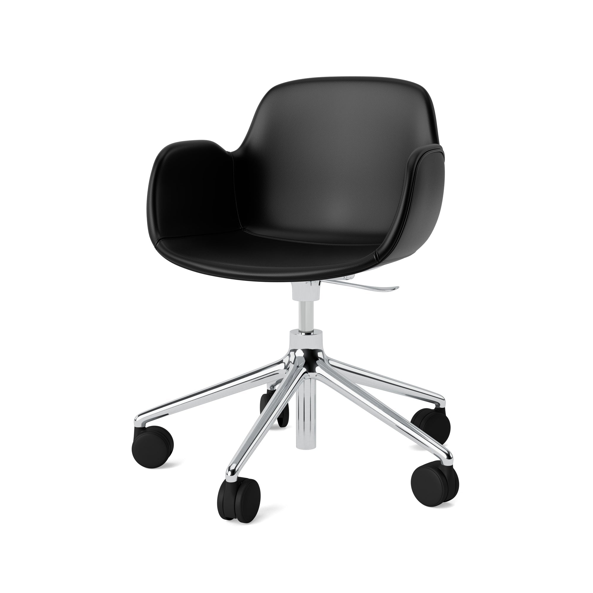 Form Swivel Armchair — 5 Wheels — Upholstered