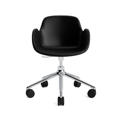 Form Swivel Armchair — 5 Wheels — Upholstered