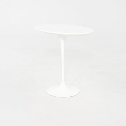 Oval Tulip Pedestal Side Table