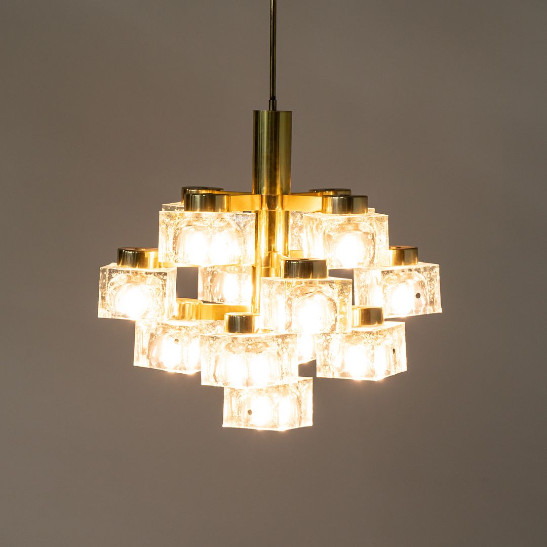 Large Ice Cube Chandelier