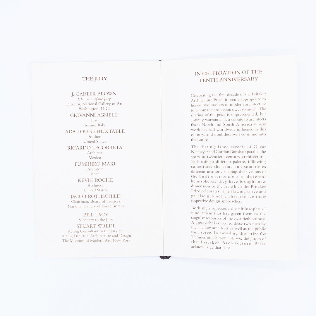 Pritzker Architecture Prize Program and Invitation