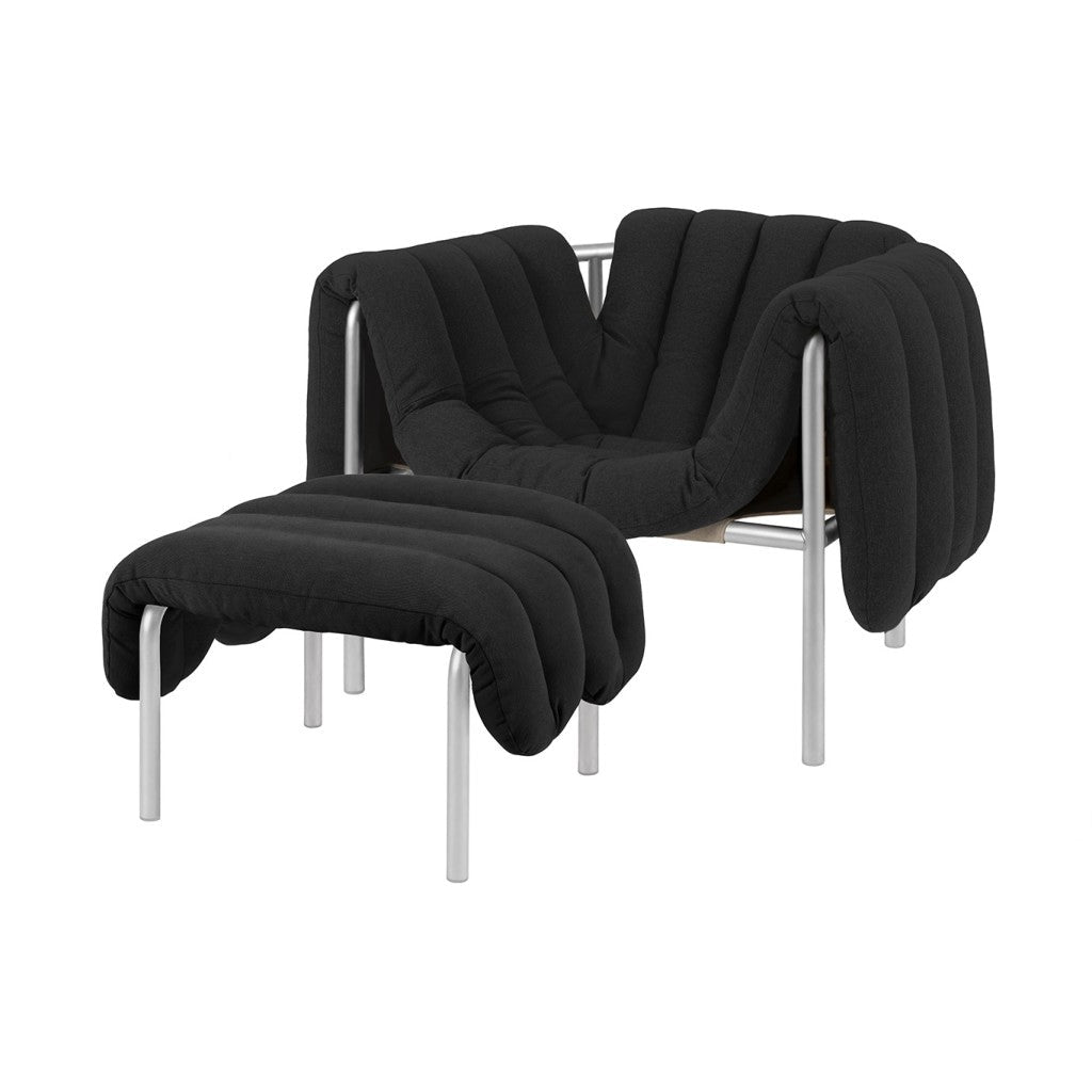 Puffy Lounge Chair and Ottoman
