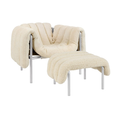 Puffy Lounge Chair and Ottoman