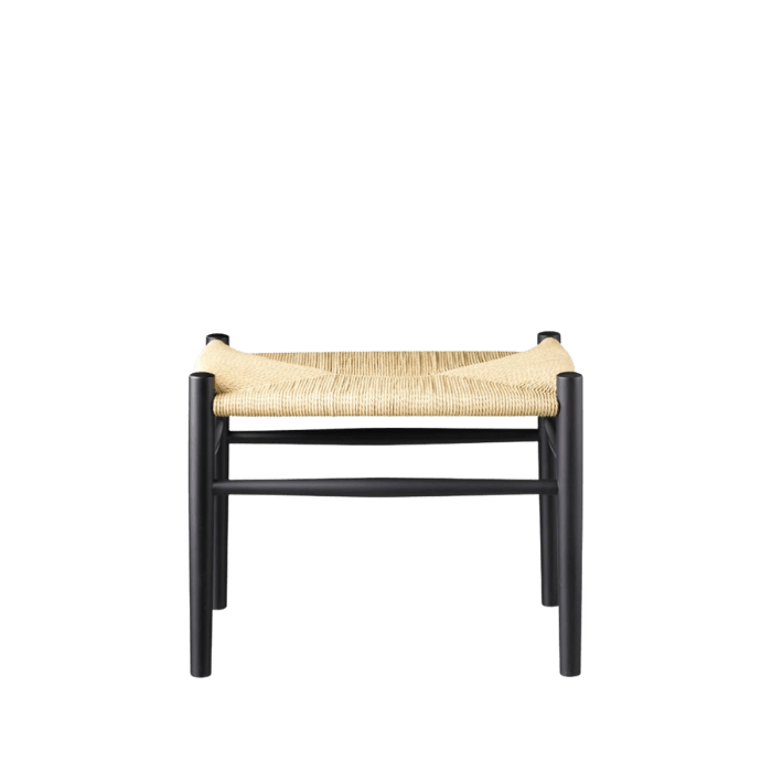 J83 Stool — Jet Black Painted Beech