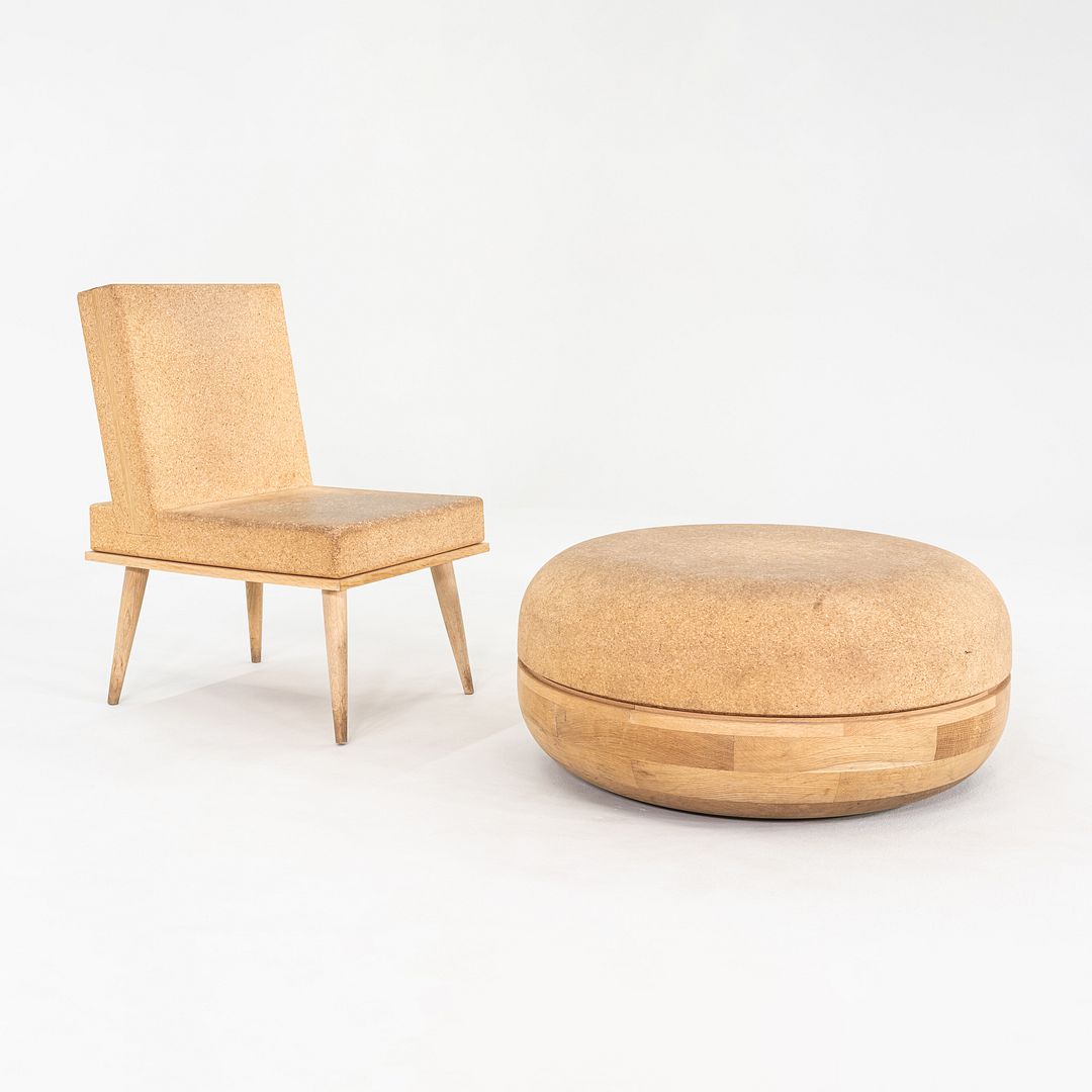 Cork and Oak Lounge Chair