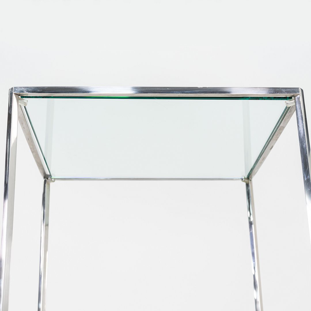 Glass and Steel Pedestal