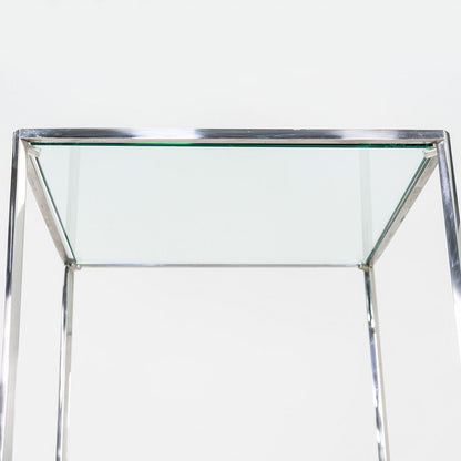 Glass and Steel Pedestal