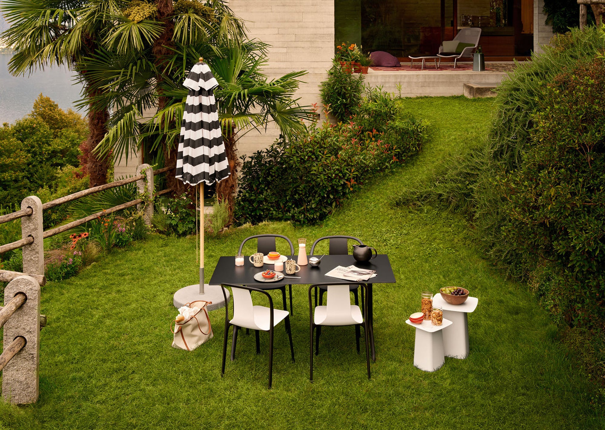 Metal Side Table — Outdoor