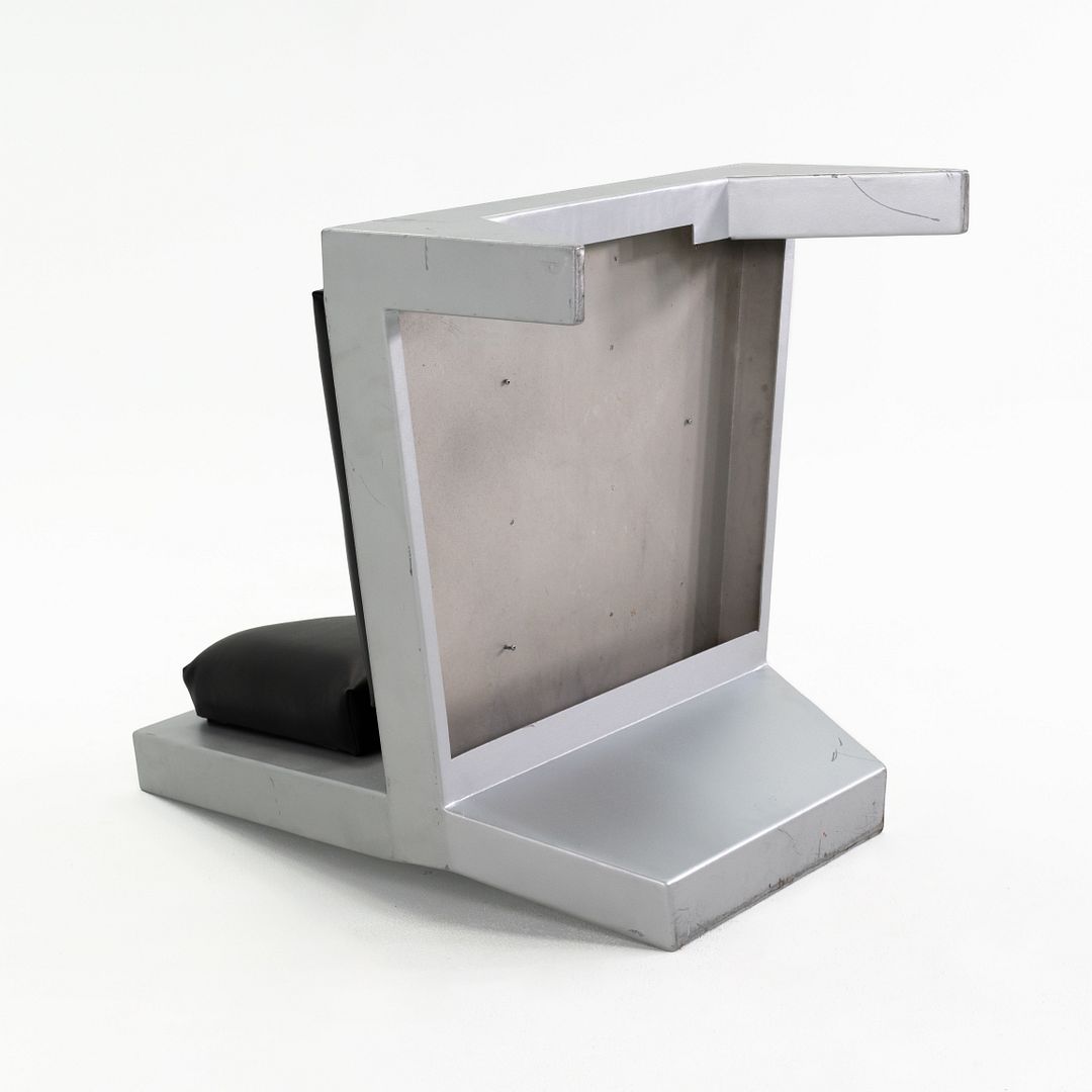 Futuristic Sculptural Aluminum Club Chair