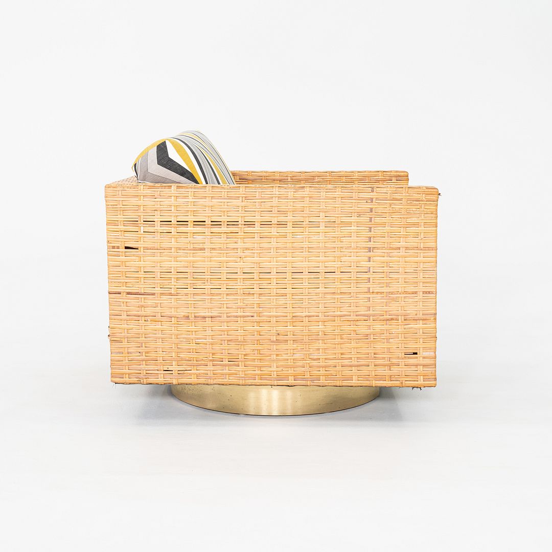 Rattan Cube Swivel Chairs
