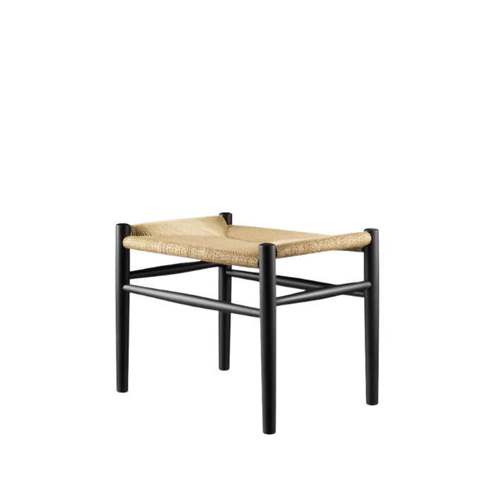 J83 Stool — Jet Black Painted Beech
