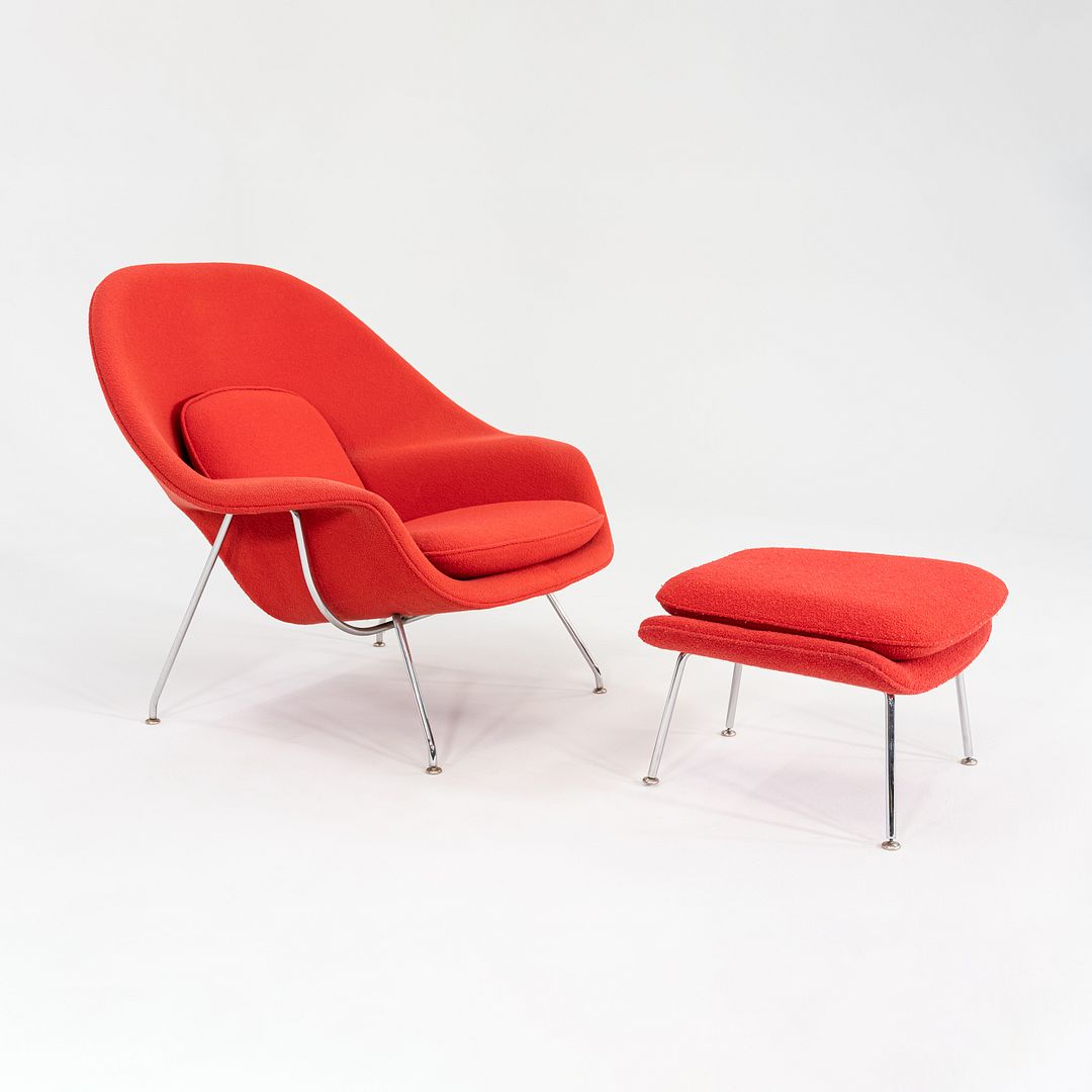 Saarinen Womb Chair and Ottoman, Model 70L