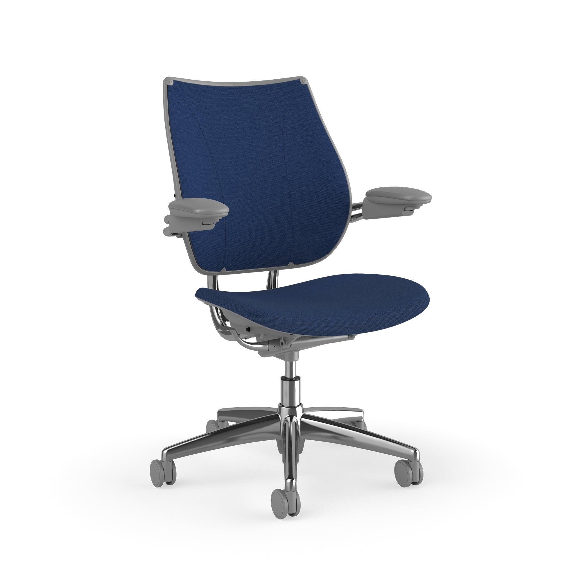 Liberty Task Chair With Upholstered Back — Adjustable Duron Arms