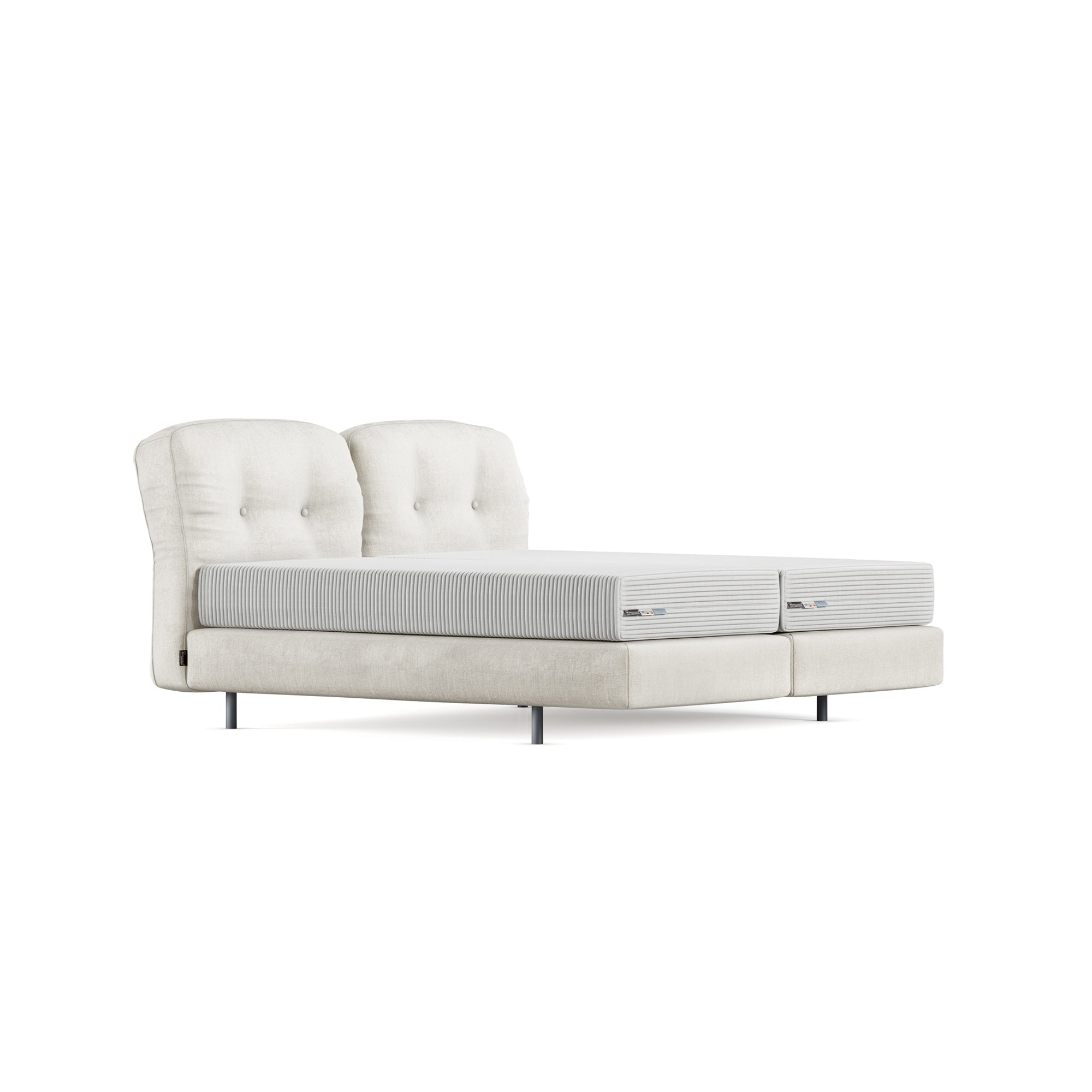 Thirty 5 Button Tufted Headboard + Box Spring