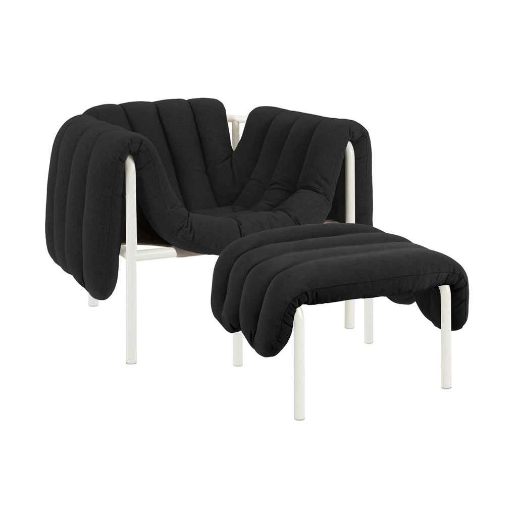 Puffy Lounge Chair and Ottoman
