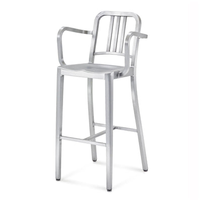 1006 Navy Bar and Counter Stool with Arms