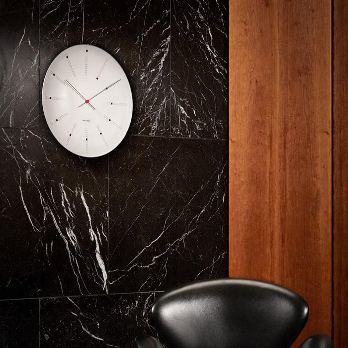 Arne Jacobsen Bankers Wall Clock — Extra Large White