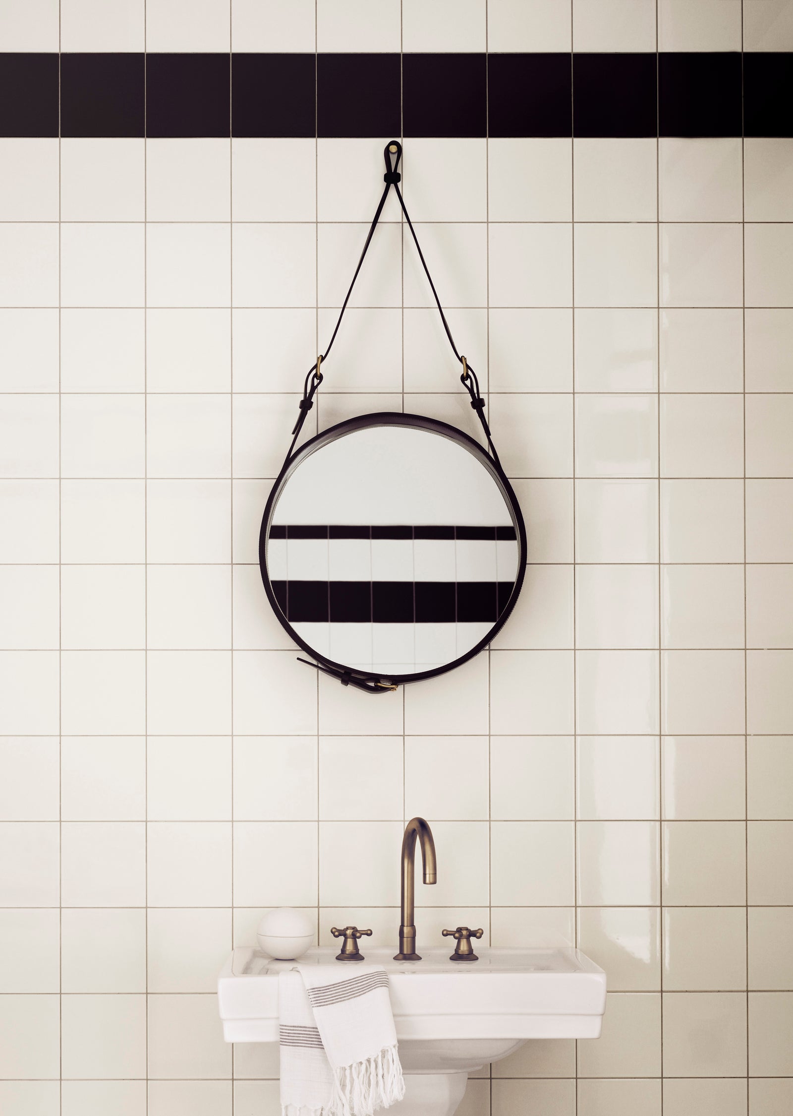 Adnet Wall Mirror — Round and Rectangle