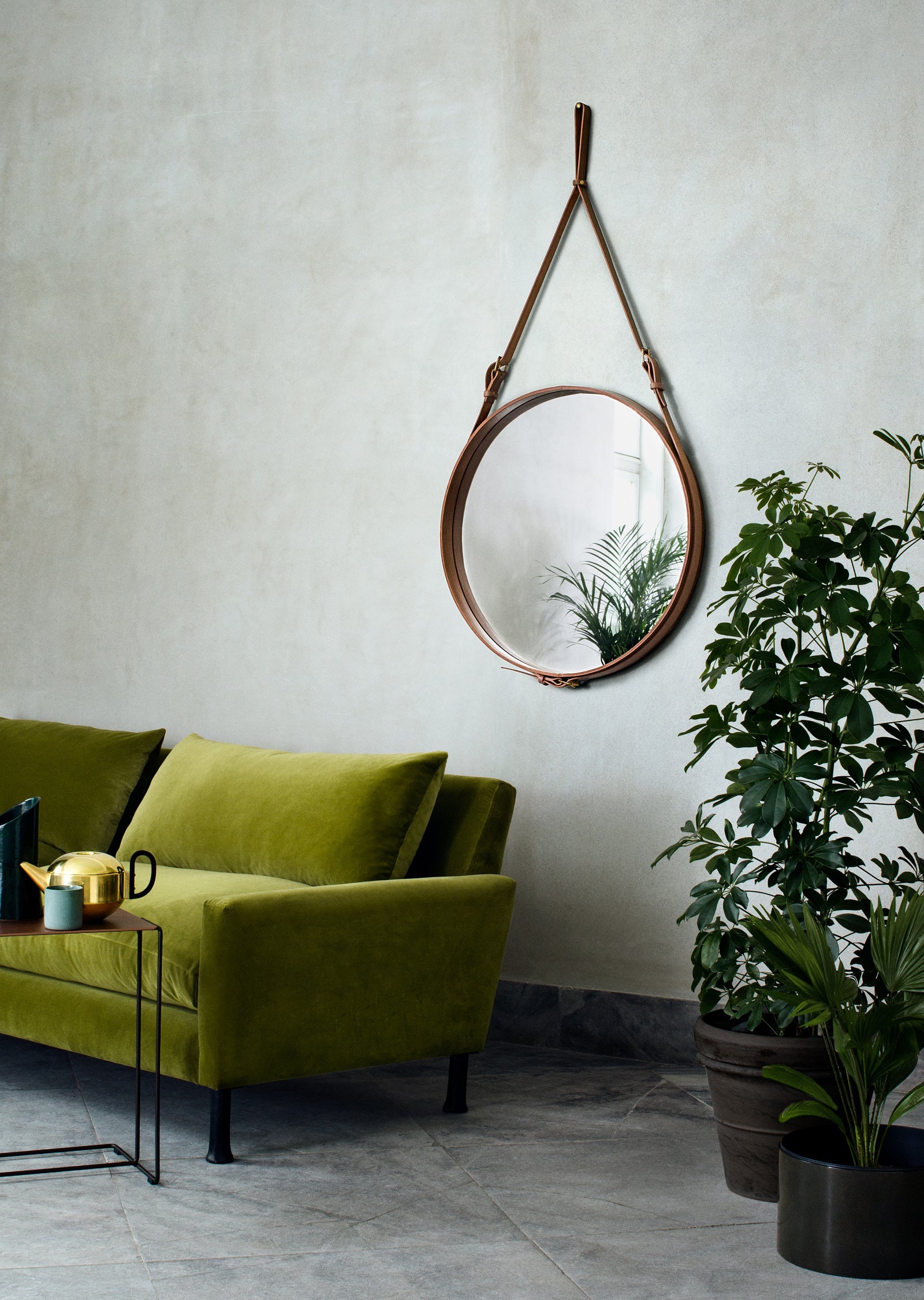 Adnet Wall Mirror — Round and Rectangle