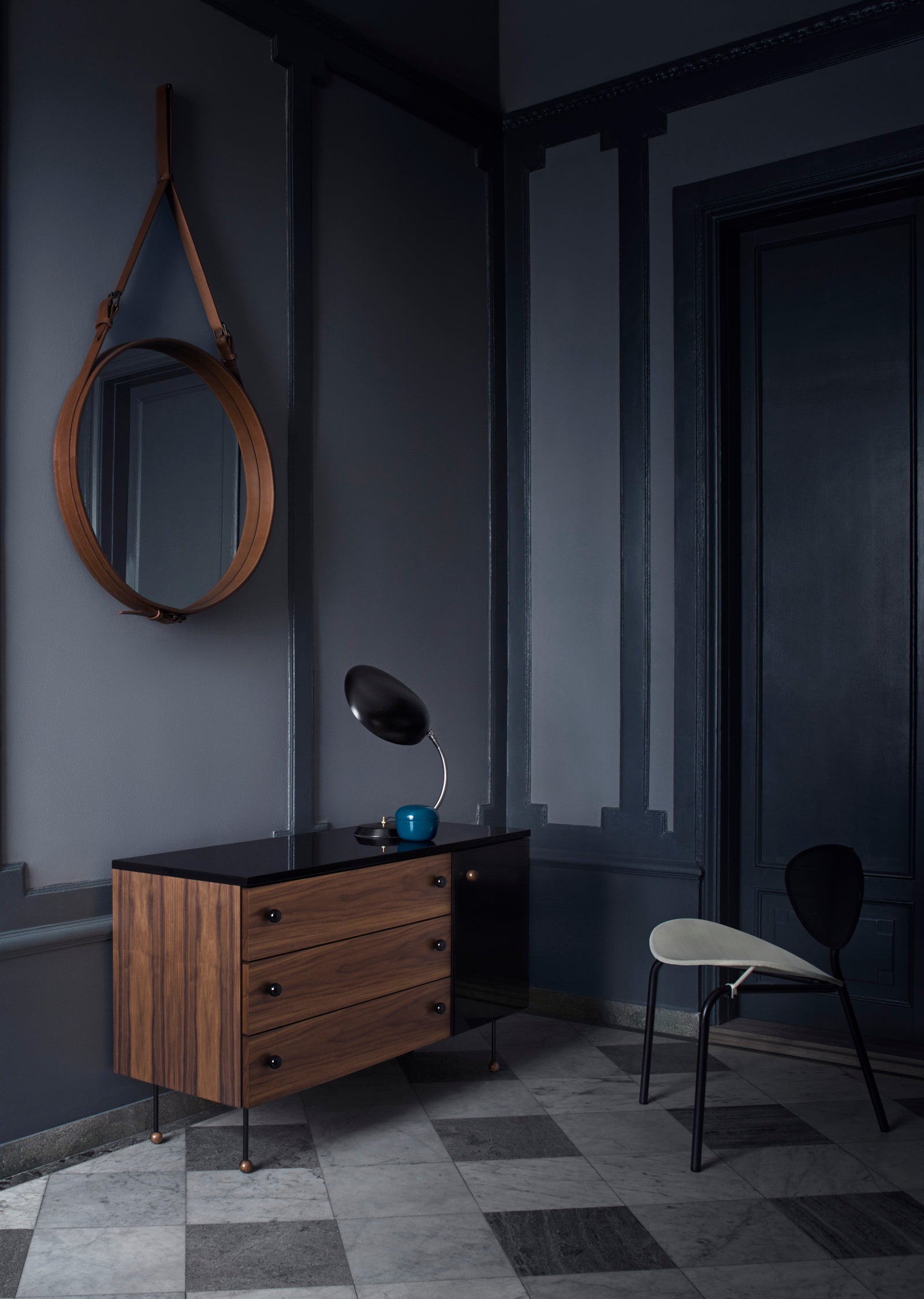 Adnet Wall Mirror — Round and Rectangle