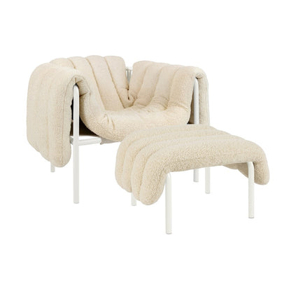 Puffy Lounge Chair and Ottoman
