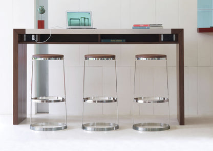 Aro Bar and Counter Stool — Wood Seat