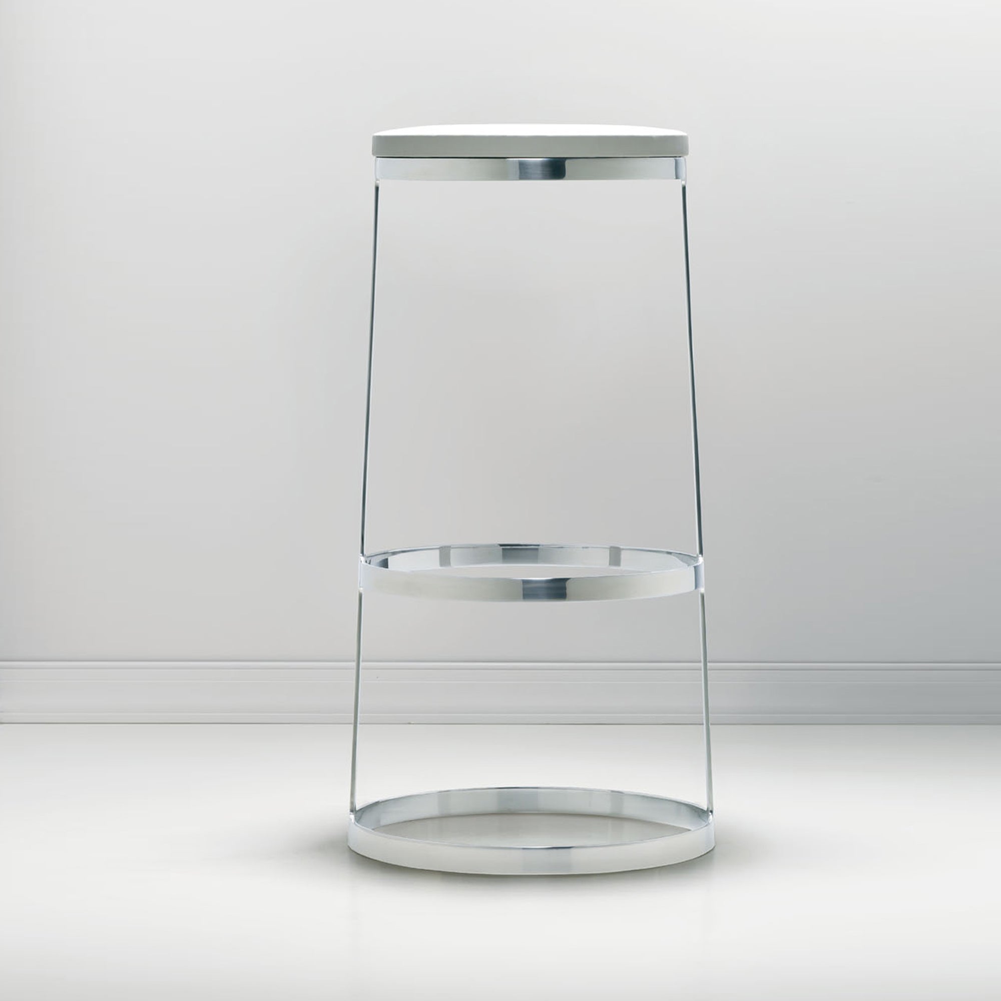 Aro Bar and Counter Stool — Upholstered Seat
