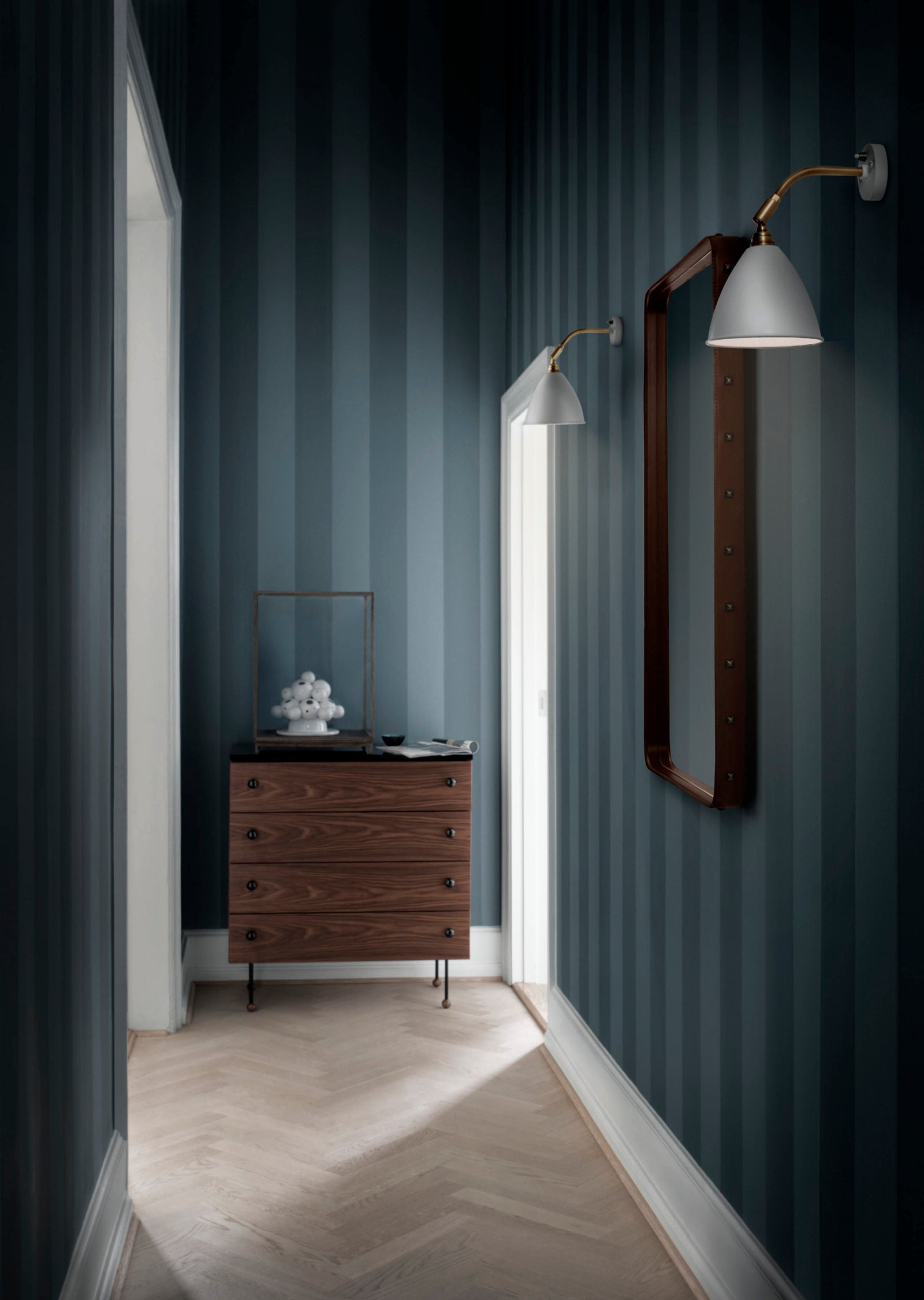 Adnet Wall Mirror — Round and Rectangle